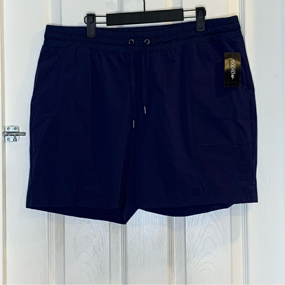 Ideology Navy Serenity Drawstring Shorts Size XL